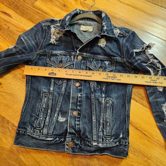 Denim and Supply Ralph Lauren Vintage Truckers XS jean Jacket. Heavy distressed - Picture 4 of 16